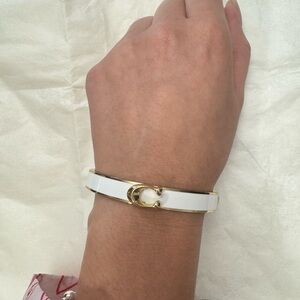Coach White and Gold Bracelet